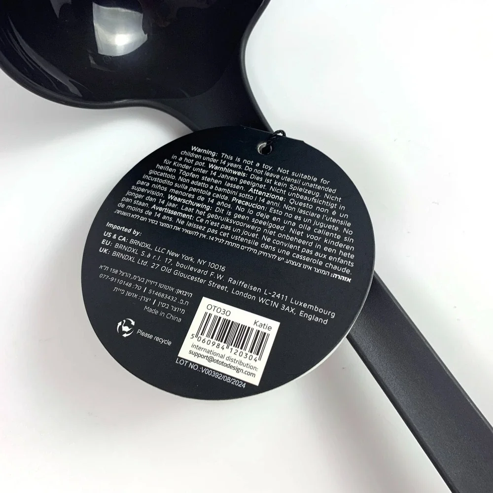 Ototo‎ Katie Cat Black Soup Ladle Halloween Gothic Purrfect For Soup